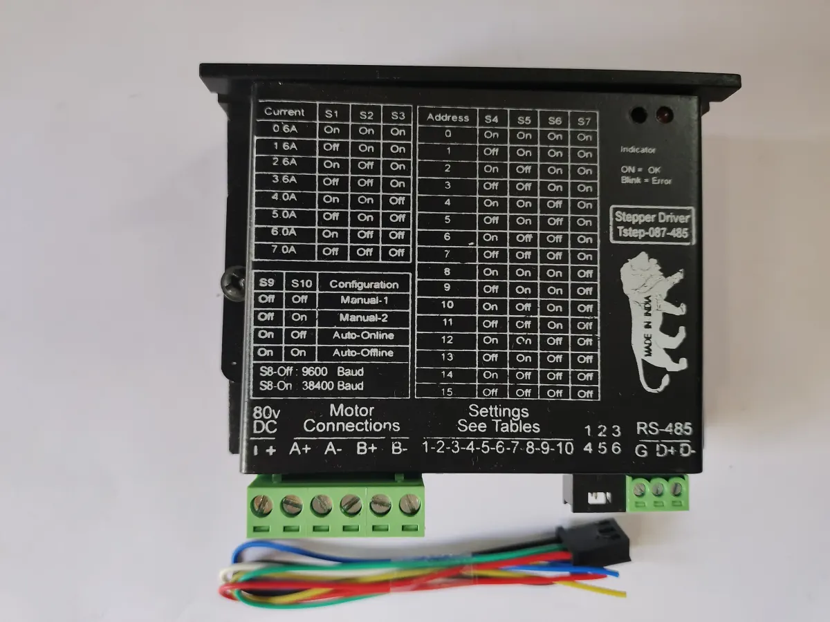 Tstep-087-485 Stepper Driver, output current 1.2 - 7.0 A