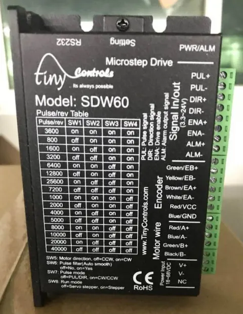 Stepper drive, close loop, 2 phase 24~50VDC, for 57/60mm motor